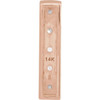 14K Rose 1/5 CTW Natural Diamond Pendant