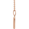 14 Karat Rose Gold Natural Diamond Heart Necklace 1/4 CTW, 18 Inch, 1.3mm - $1,309