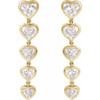 14K Yellow 2 3/4 CTW Lab-Grown Diamond Earrings
