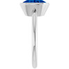 Platinum Lab-Grown Blue Sapphire Ring