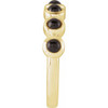 14 Karat Yellow Gold Natural Black Onyx Stackable Ring