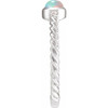 Platinum Natural Ethiopian Opal & .03 CTW Natural Diamond Rope Ring