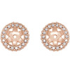 14K Rose 1/4 CTW Lab Grown Diamond Earrings Jacket