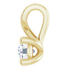 14K Yellow 1/4 CTW Lab-Grown Diamond Pendant