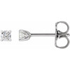 14K White 1/8 CTW Lab-Grown Diamond Stud Earrings