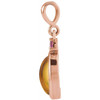 14 Karat Rose Gold 8x6 mm Natural Citrine & Natural Pink Tourmaline Pendant