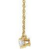 14 Karat Yellow Gold Lab Grown Diamond Solitaire Necklace 1/4 CTW, 16-18 Inch - $873