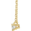 14 Karat Yellow Gold Lab Grown Diamond Solitaire Necklace 1/2 CTW, 16-18 Inch - $942