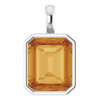 Platinum Natural Citrine Pendant