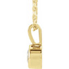 14 Karat Yellow Gold Lab Grown Diamond Bezel to Set Solitaire Necklace 1/4 CT, 16-18 Inch - $796