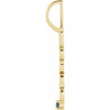 14K Yellow Natural Tanzanite Peace Charm/Pendant