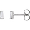 14K White 1/5 CTW Lab-Grown Diamond Channel-Set Earrings