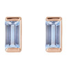 14K Rose Natural Tanzanite Earrings