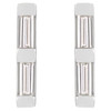 14K White .08 CTW Natural Diamond Bar Earrings