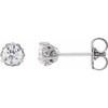 Platinum 1/3 CTW Natural Diamond Vintage-Inspired Earrings