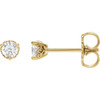 14K Yellow 1/5 CTW Lab-Grown Diamond Vintage-Inspired Earrings