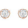 14K Rose 1/5 CTW Lab-Grown Diamond Vintage-Inspired Earrings