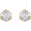 14K Yellow 1/5 CTW Lab-Grown Diamond Fleur-de-Lis Earrings