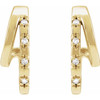 14K Yellow .05 CTW Natural Diamond Hoop Earrings