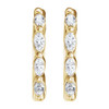 14K Yellow 1/6 CTW Natural Diamond 12 mm Hoop Earrings