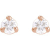 14K Rose 1/8 CTW Natural Diamond Earrings
