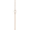 14 Karat Rose Gold Natural Diamond Arrow Bar Necklace 0.0025 CT, 16-18 Inch - $1,590