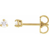 14K Yellow 1/8 CTW Natural Diamond Earrings