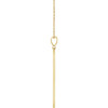 14 Karat Yellow Gold Natural Diamond Arrow Bar Necklace 0.0025 CT, 16-18 Inch - $1,565