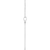 Platinum Natural Diamond Arrow Bar Necklace 0.0025 CT, 16-18 Inch - $3,627