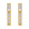 14K Yellow 1/5 CTW Natural Diamond Bar Earrings