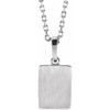 Platinum Lab-Grown Blue Sapphire 16-18" Necklace