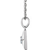 Platinum Natural Diamond 16-18" Necklace