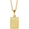 14K Yellow Natural Amethyst 16-18" Necklace