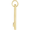 14K Yellow .03 CT Natural Diamond Engravable Heart Pendant