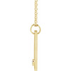 14 Karat Yellow Gold Natural Diamond Engravable Heart Necklace 0.03 CT, 16-18 Inch, 2mm - $731