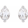 Sterling Silver 1/2 CTW Natural Diamond Stud Earrings