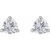 Sterling Silver 3.5 mm Lab-Grown Moissanite Stud Earrings