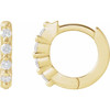 14K Yellow 1/10 CTW Natural Diamond 10.74 mm Hinged Hoop Earrings