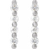 Sterling Silver 1/10 CTW Natural Diamond Bar Earrings