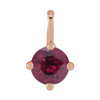 14K Rose Natural Rhodolite Garnet Pendant