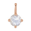 14K Rose Natural Blue Moonstone Pendant
