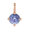 14K Rose Natural Tanzanite Pendant