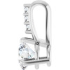 14K White 1/4 CTW Natural Diamond Pendant