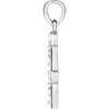 Platinum .07 CTW Natural Diamond Bar Pendant