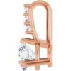 14K Rose 1/4 CTW Natural Diamond Pendant
