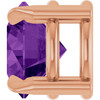 14K Rose 6 mm Natural Amethyst Pendant