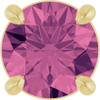14K Yellow 5.5 mm Natural Pink Tourmaline Pendant