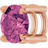 14K Rose 5.5 mm Natural Pink Tourmaline Pendant