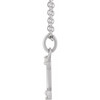 Sterling Silver Natural Diamond Gemini Zodiac Necklace 0.03 CTW, 16-18 Inch - $217