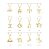14 Karat White Gold Natural Diamond Aries Zodiac Necklace 0.015 CT, 16-18 Inch - $683